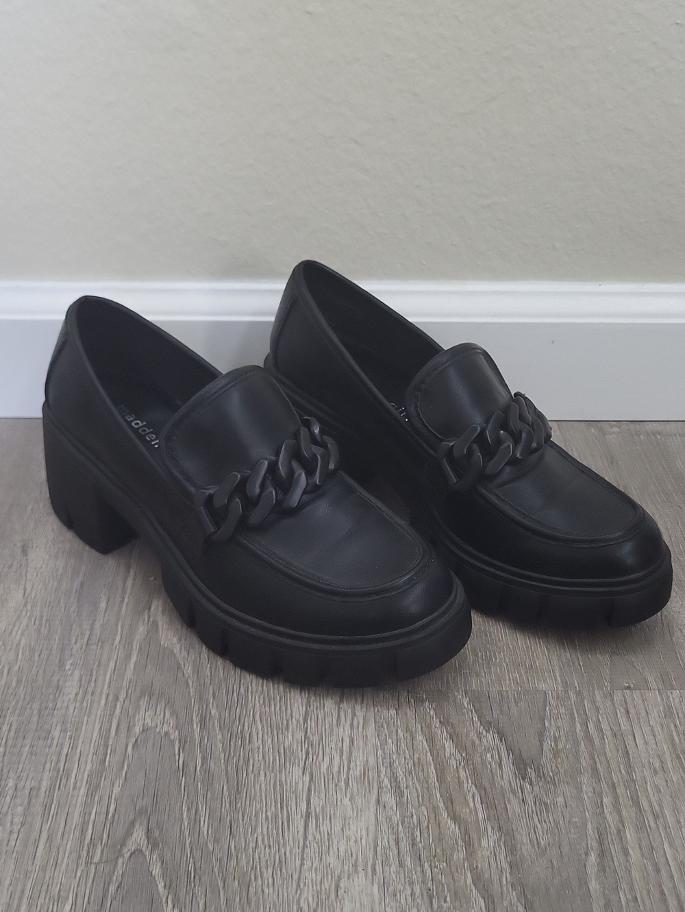 Black Chunky Loafers